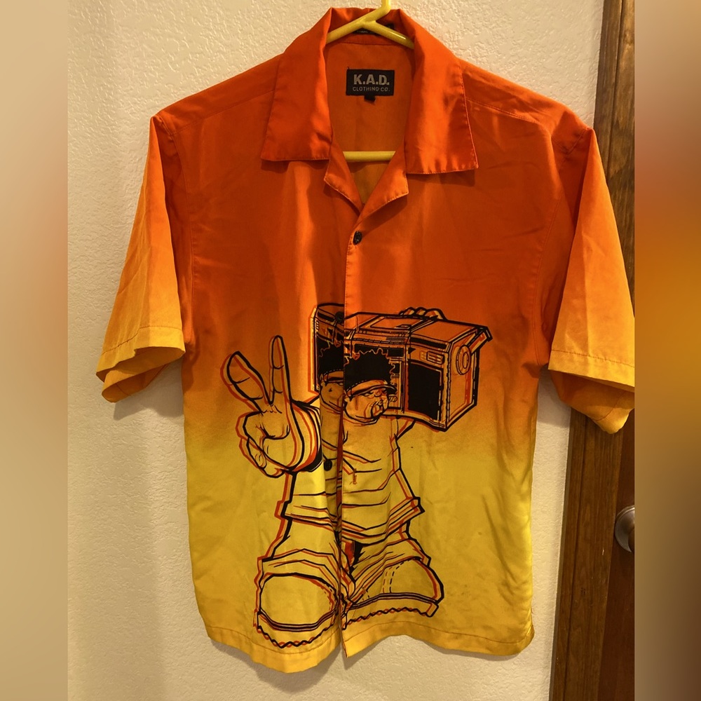 K.A.D Orange funky shirt